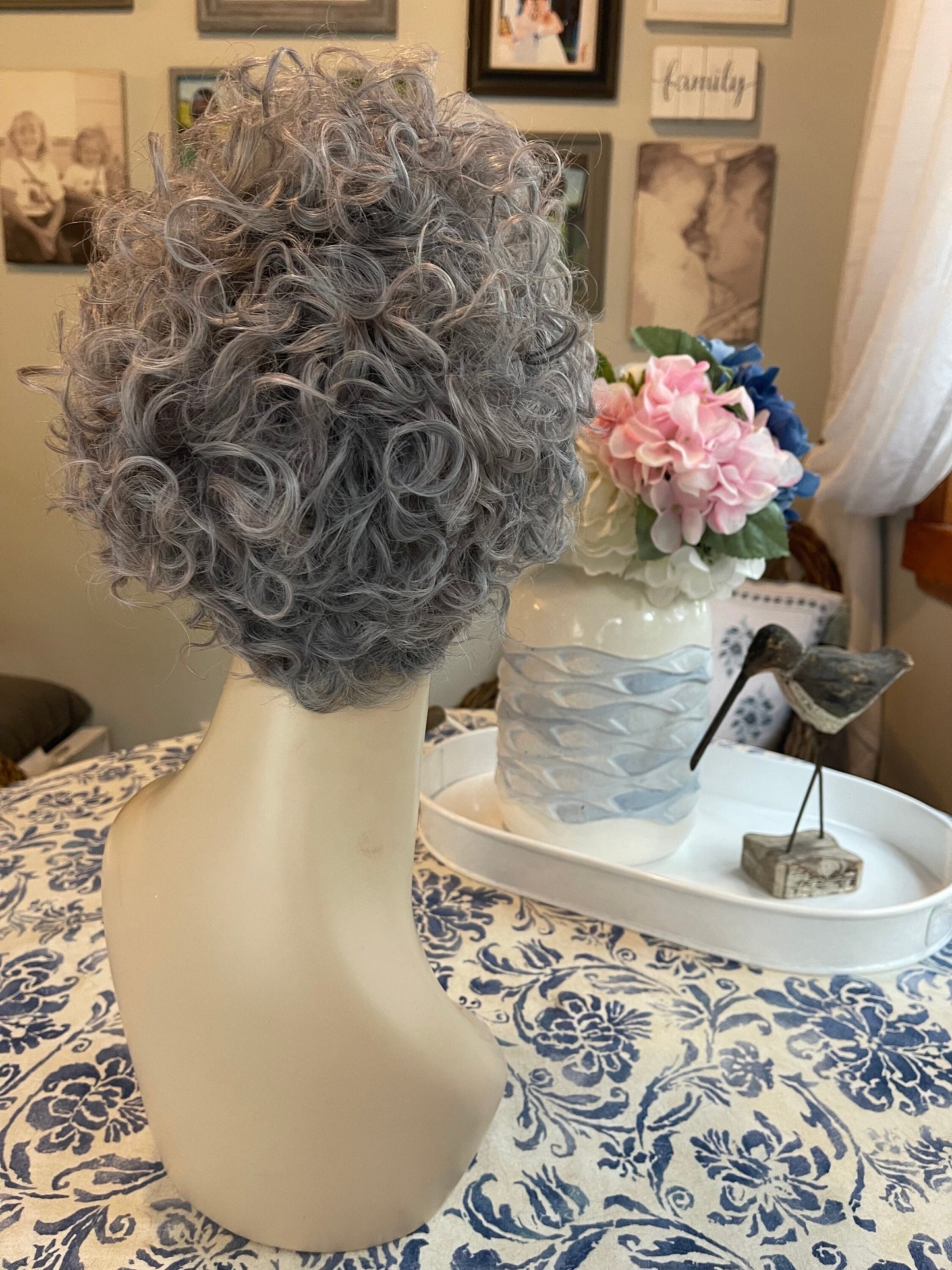 The Sassy Sophia Golden Girls Inspired Style Salt and Pepper Combout Wig Gray Short Salt And Pepper Grey Wig Medical Wig Fashion Wig
