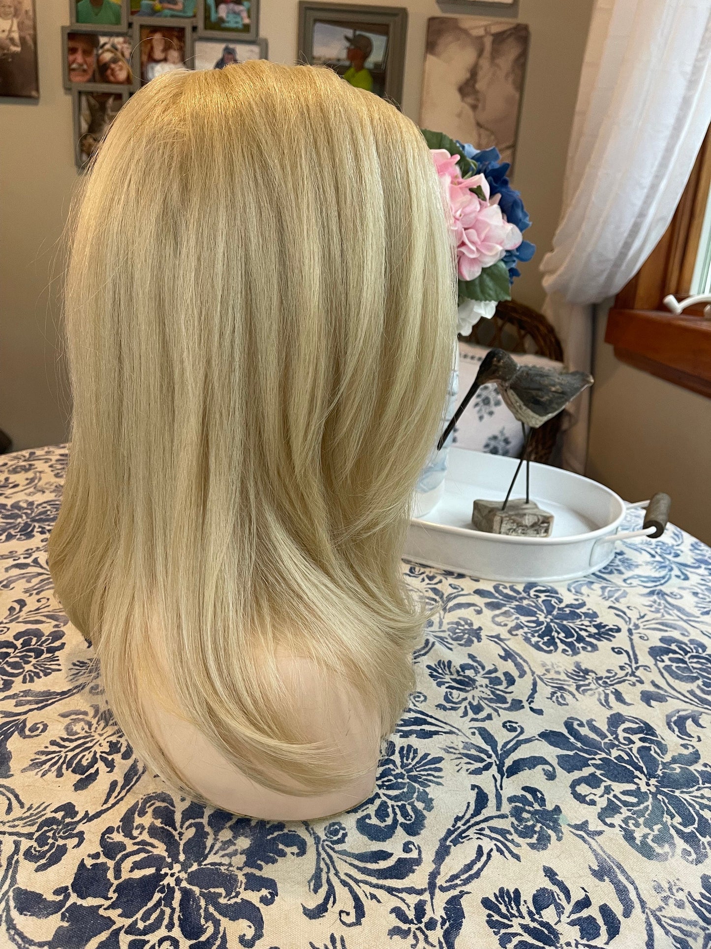 Veronica Full Density Wig Barbie Blonde Lavish Layers Hand Tied Lace-front Wig Chemo Alopecia Everyday Wear Drag Costume