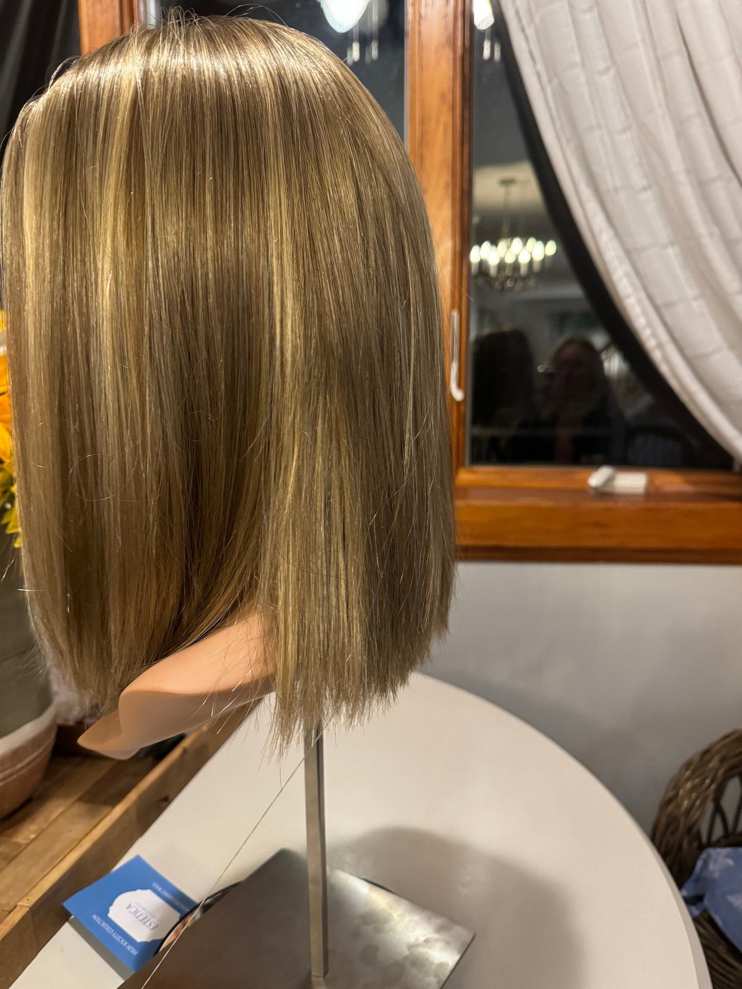 Sutton Custom Estetica Wig Alopecia Mono Top Chemotherapy Lots of Layers Side Bangs Highlights R12/26CHM Wig Hair Loss Wig