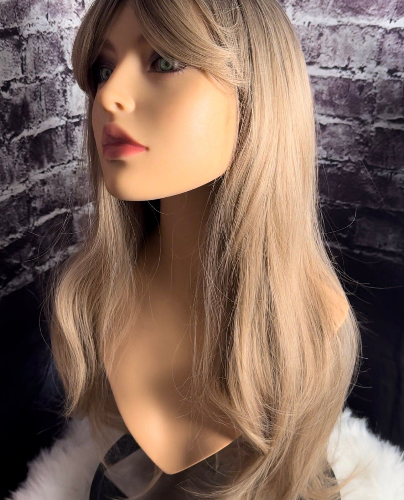 Beatrice Softly Layered Butterfly Bangs Cut Wig Old Money Blonde Natural Ash Blonde