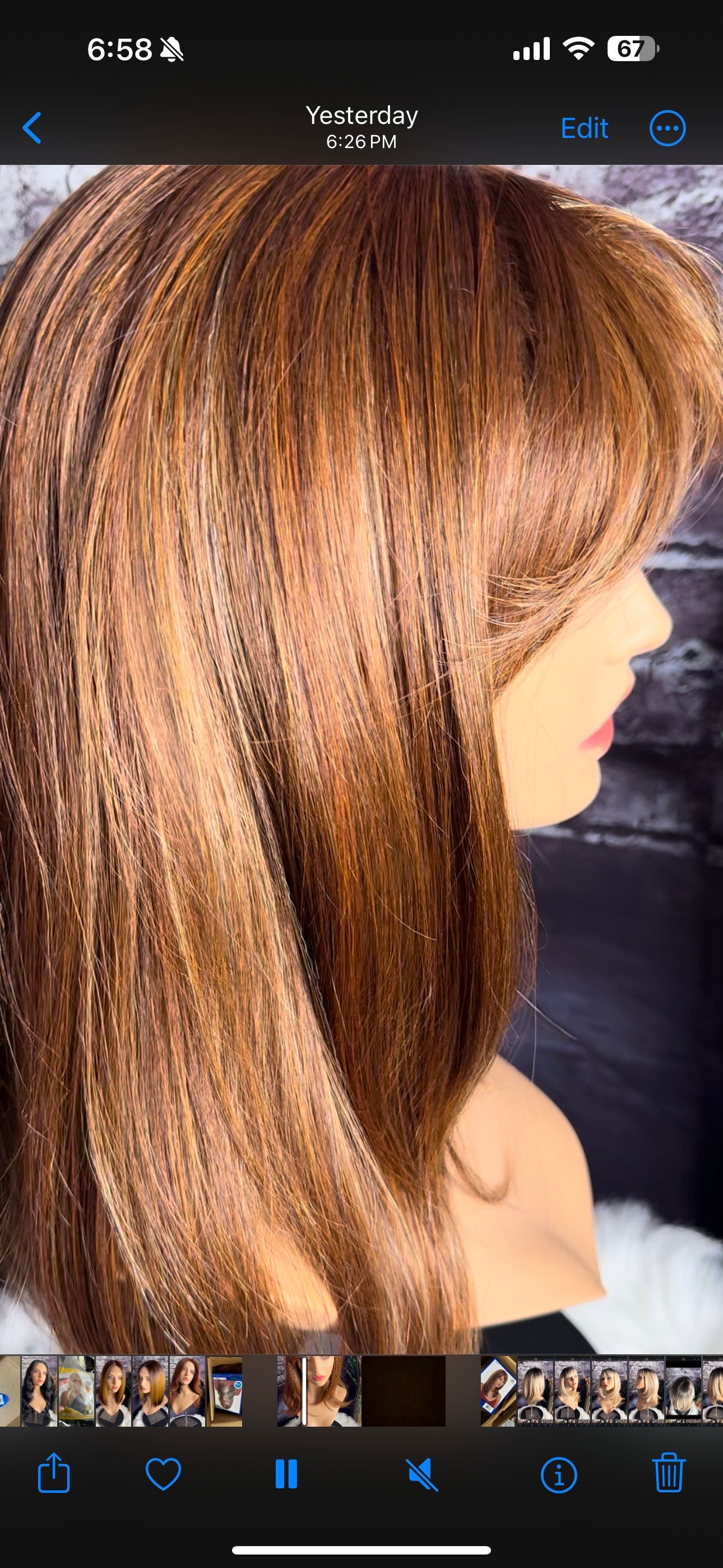 Cella Ginger Highlights Wig With Bangs Subtle Layers and Soft Movement Wig