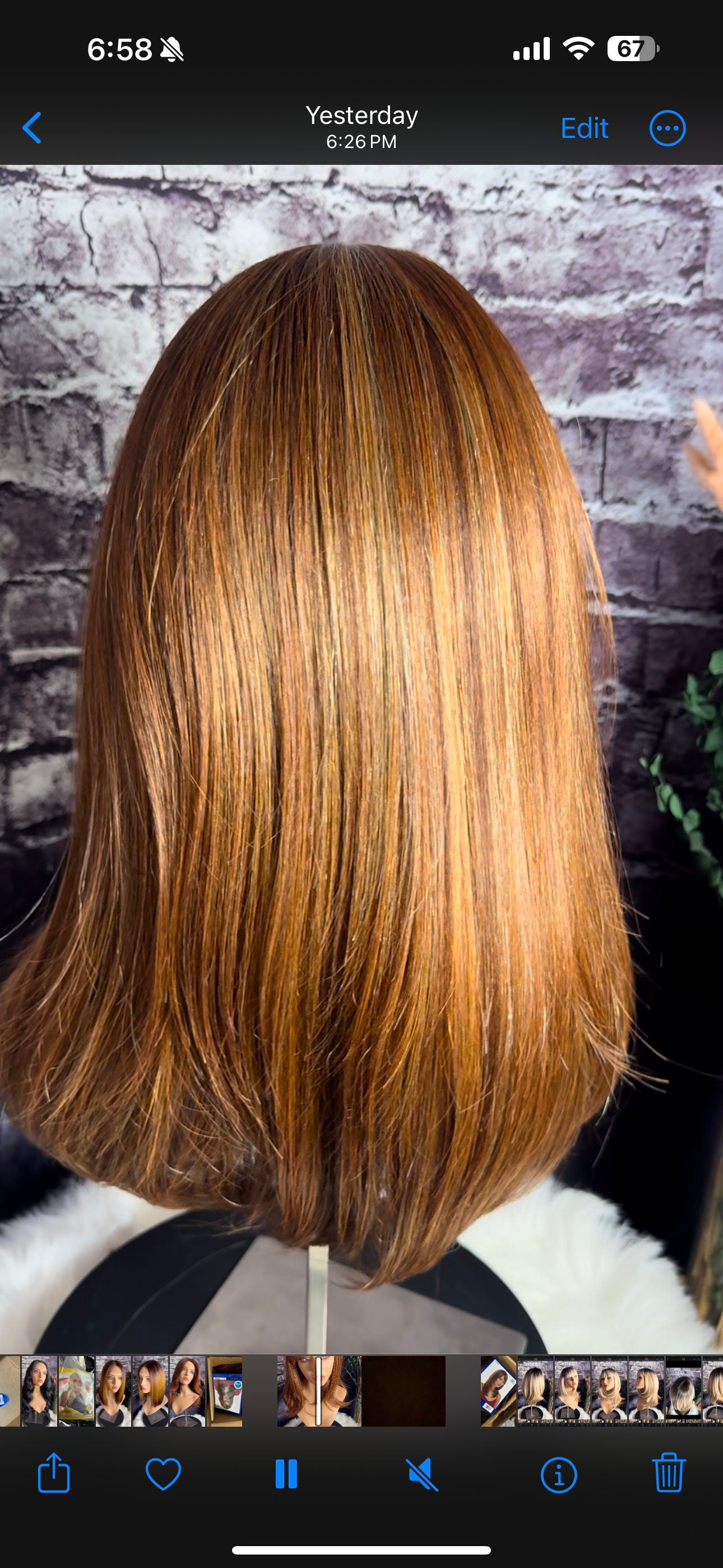 Cella Ginger Highlights Wig With Bangs Subtle Layers and Soft Movement Wig