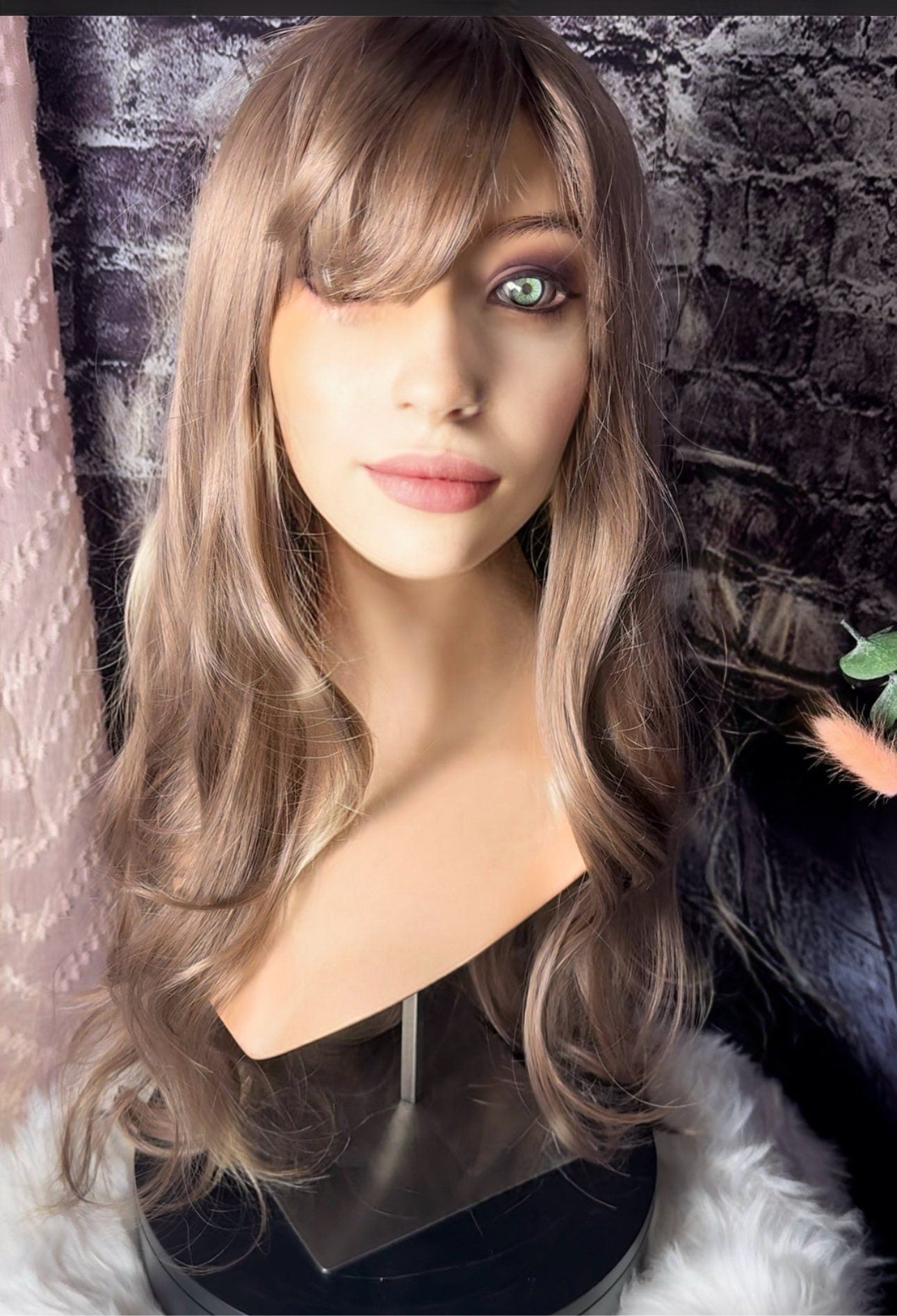 Charleen Extra Long Sand Blonde Wig Wavy Wig with Bangs Wig Long Taylor Wig Curly Wig Ms. Swift Wig