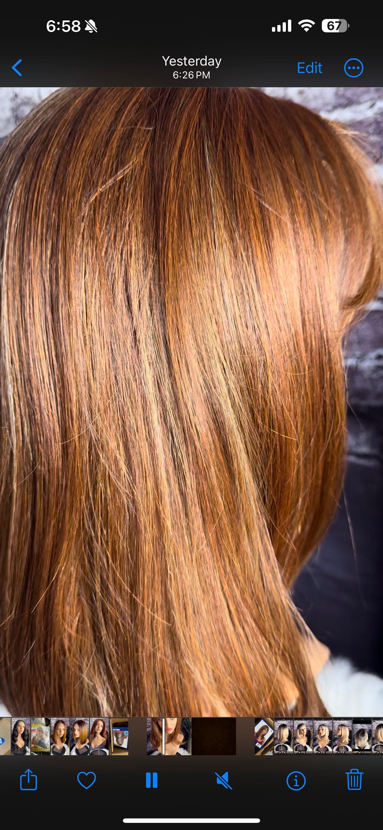 Cella Ginger Highlights Wig With Bangs Subtle Layers and Soft Movement Wig
