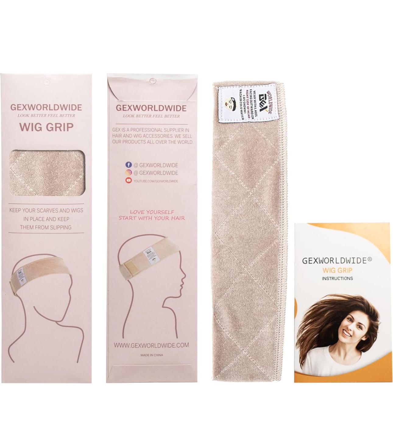 Super Simple Wig Grip Headband GEX Classic Velcro Cream Light Skin Tone Wig Headband Velvet Wig Grip