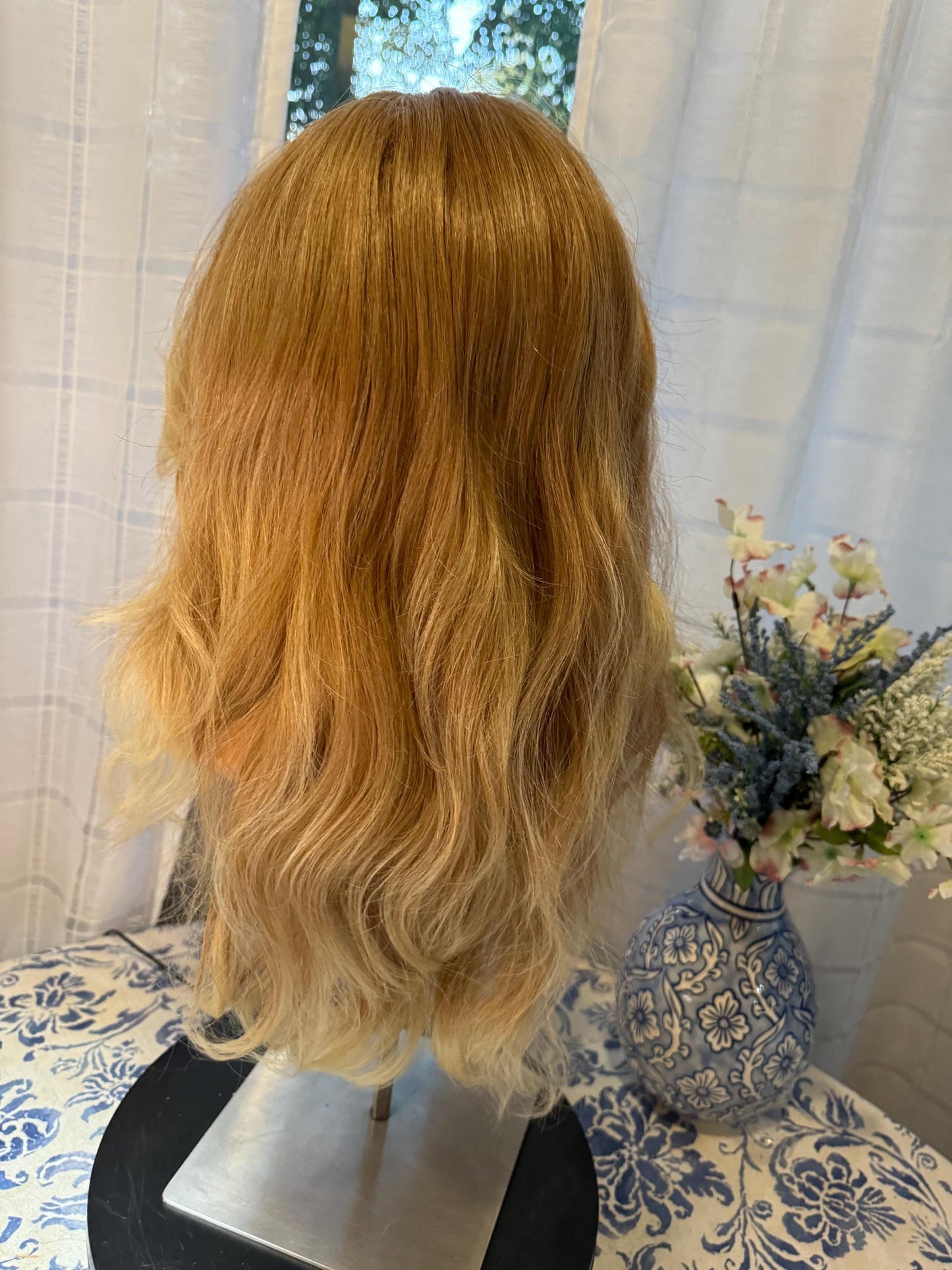 Stridant Golden Blonde Butterfly Bang Wig No Lace Standard Cap Subtle Layers and Tones Wig Long Layers Wig