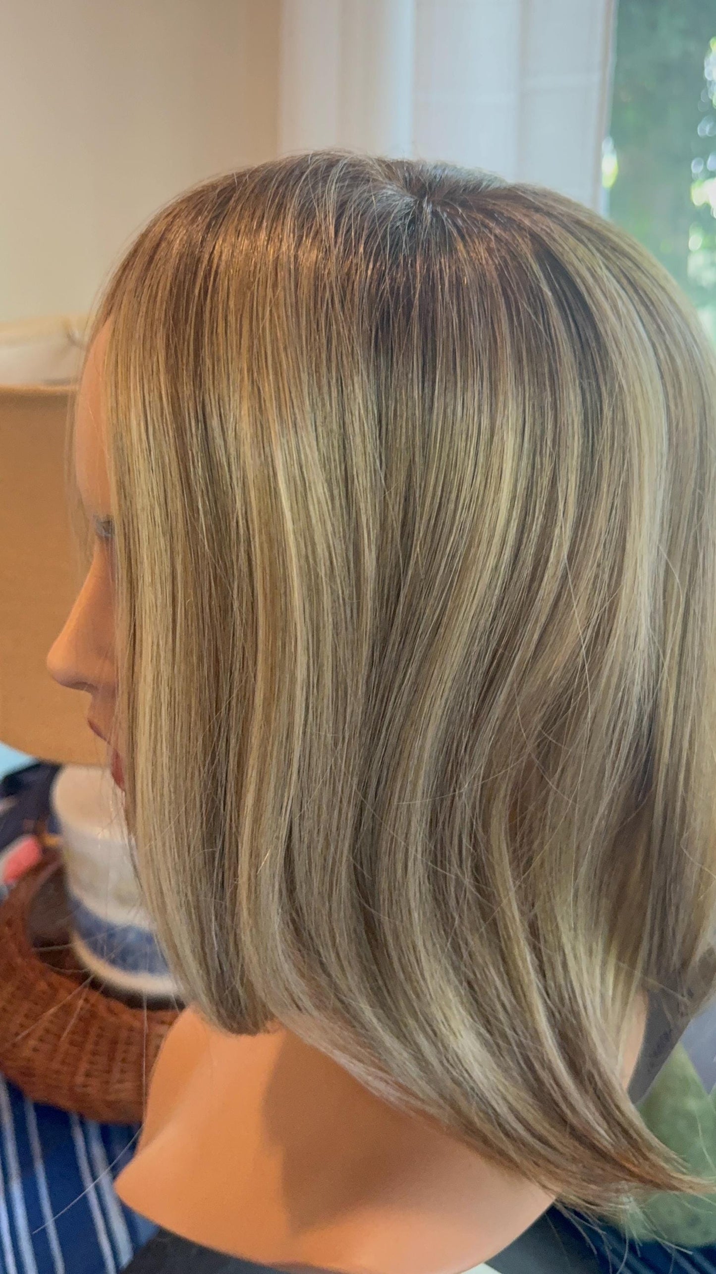 Blonde 12” Long Topper EasiPart Medium Jon Renau Wig Hair Loss Topper Advanced Hair Loss Large 100% Hand Tied Base Premium Fine Denier Hair