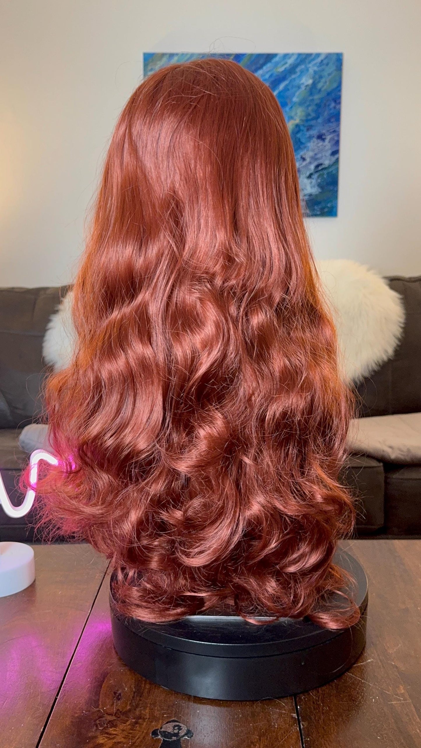 Jessica Rabbit Widow’s Peak Long Full Density Lace Front Wig Fiery Long Wavy Wig Red Wig The Wig Witch