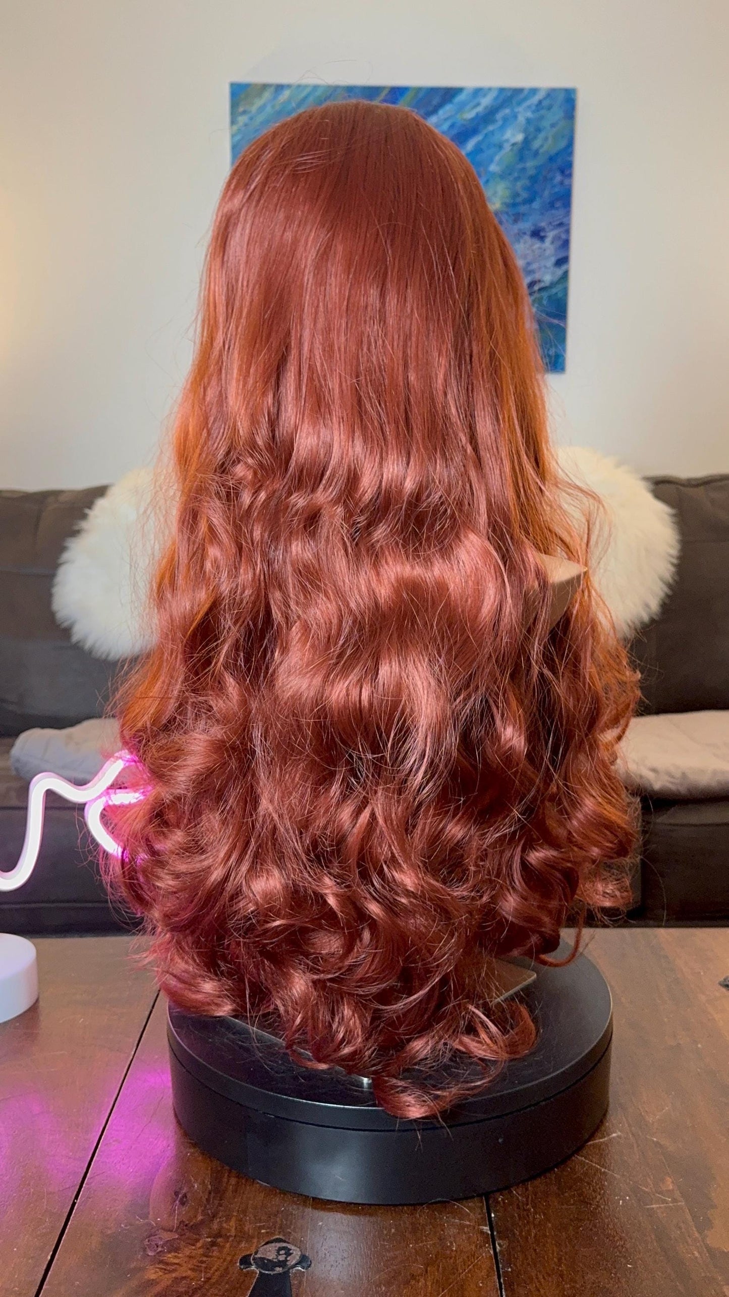 Jessica Rabbit Widow’s Peak Long Full Density Lace Front Wig Fiery Long Wavy Wig Red Wig The Wig Witch