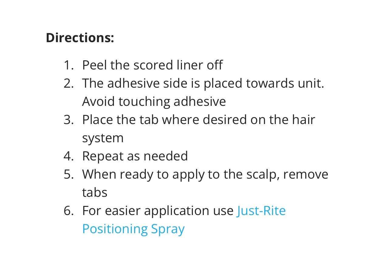 Walker Extreme Hold Poly Base Wig Toupee Adhesive Tape Strong Clean Holding Power C Shape Up to Two Weeks of Wear