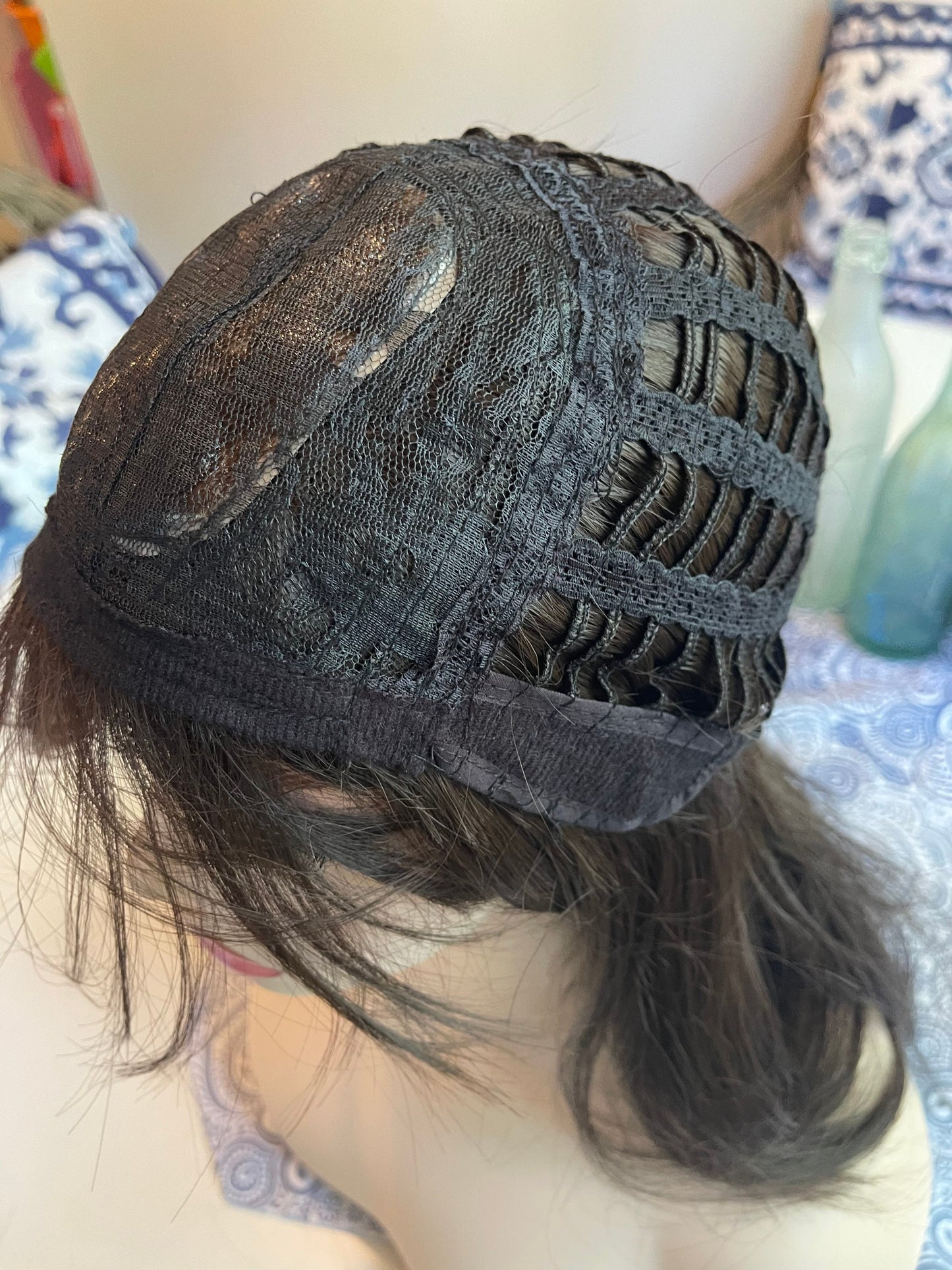 Gigi Highlights Wig Layered Wig Medium Warm Brown Medium Full Density Wig Bangs Realistic Wig Parting Wig Casual Wig Trichotillomania