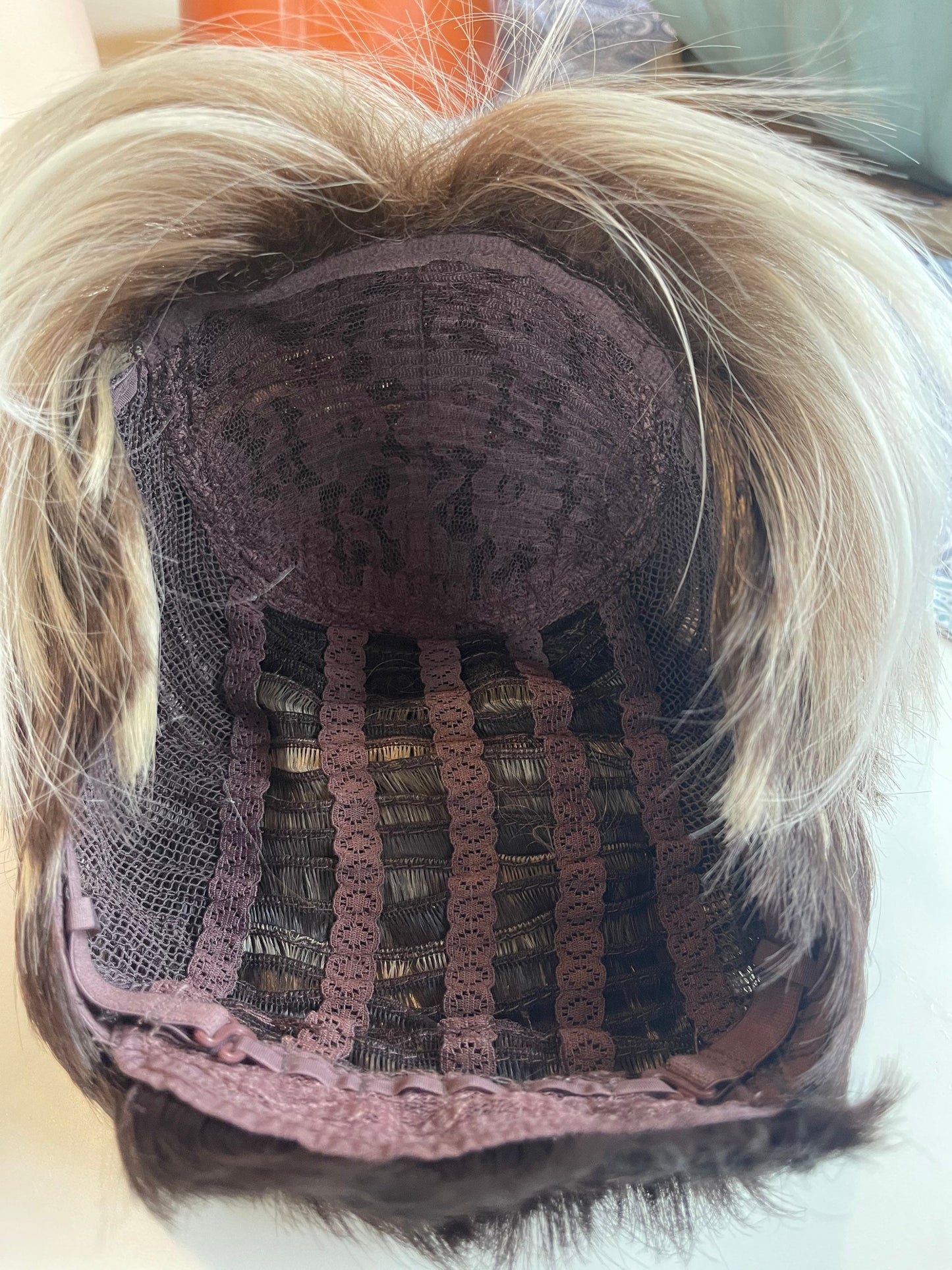 Tina Turner Labyrinth David Bowie Rocker Wig Long Large Cap Unisex Blonde Wig Rooted Wavy Nancy Wilson Heart Loose Wave Wild Costume Wig