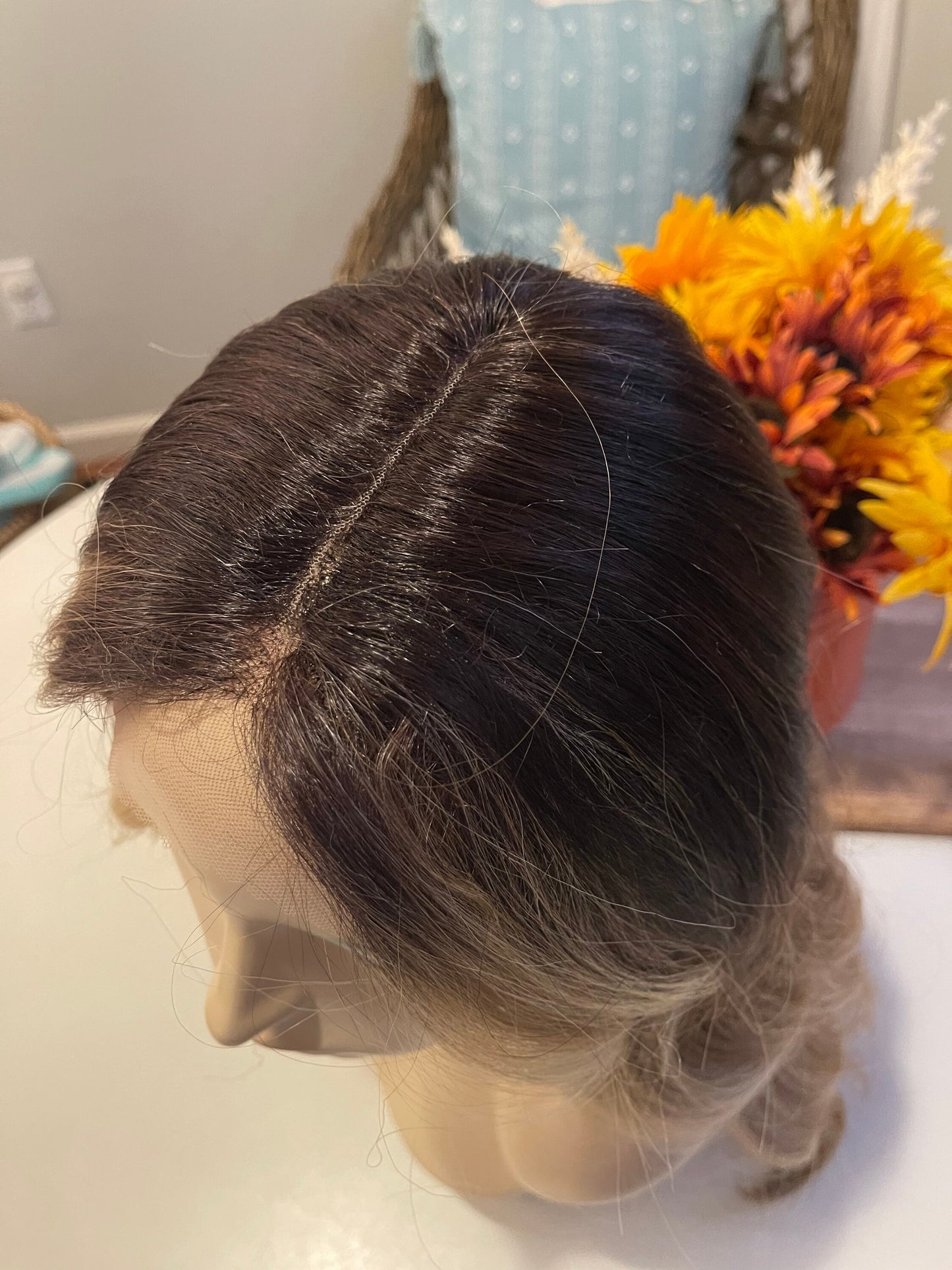 Gaia Wig Golden Blonde Wig Ombré Wig Velvety HD Fibers Transparent Lace Front Wig Wavy Loose Curl Wig Curls Ultra Glam Natural Wig