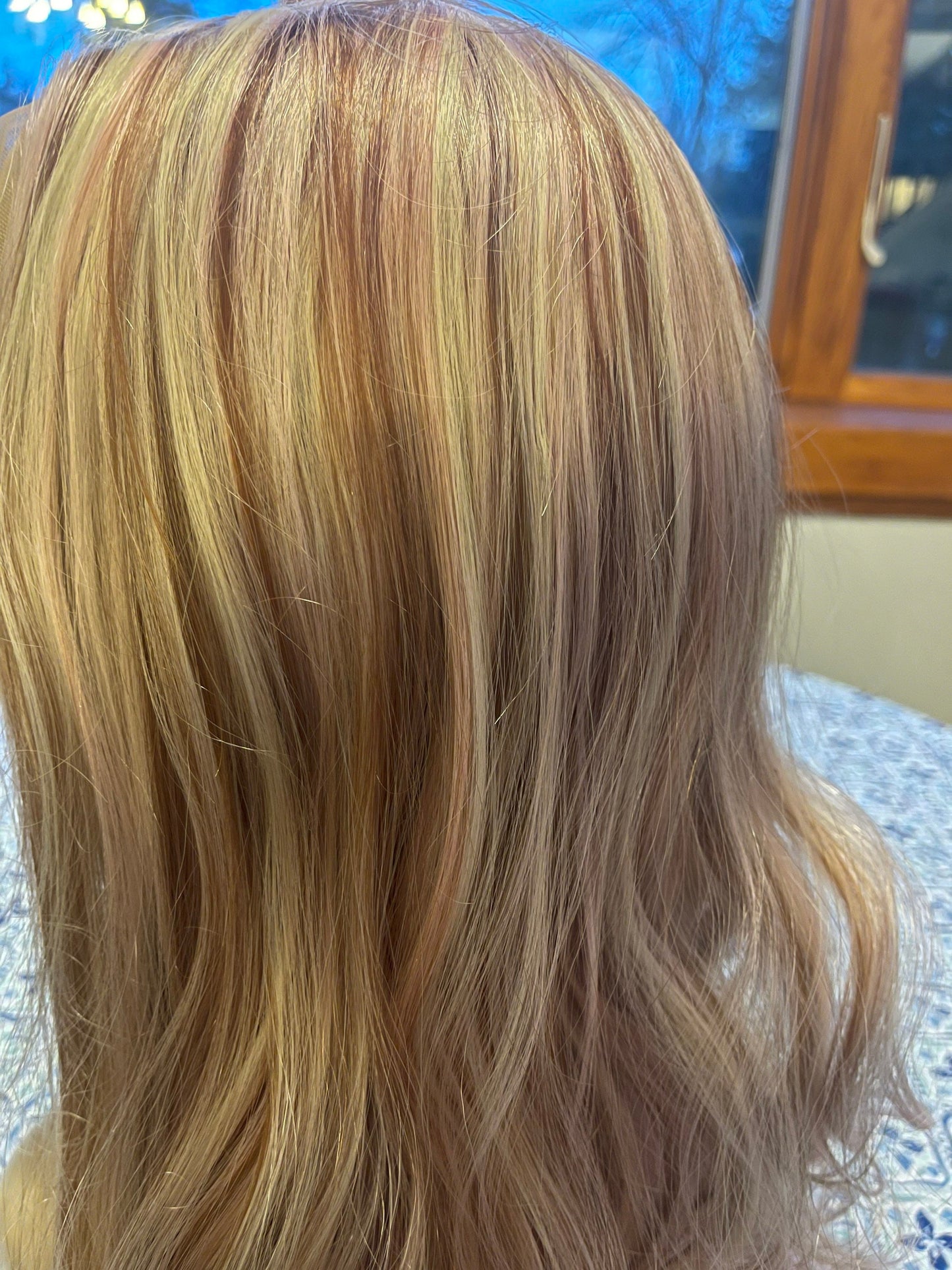 Neapolitan Pink Brown Blonde Ice Cream Vanilla Chocolate Strawberry 3 Tones Wig Lace Frontal Wig Hand Tied Drag Wig Anime Showgirl Burlesque