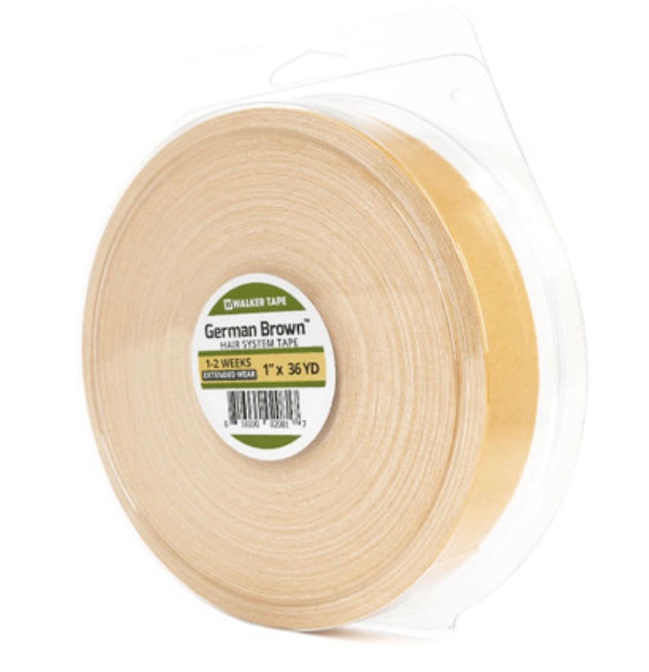 Walker Tape Company German Hair System Tape “Hurricane Tape” Cloth Based Wig Tape Toupee Tape Liner Tape Roll 36 Yards Walker Tape
