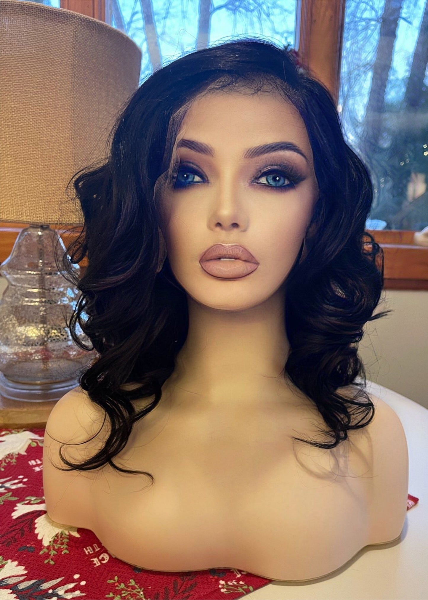 Stacey Beautiful Bob Wig Lace Front Wig Dark Brown Wig Straight Wig Alopecia Chemo Wig Cool Light Hand Tied Lace Wig