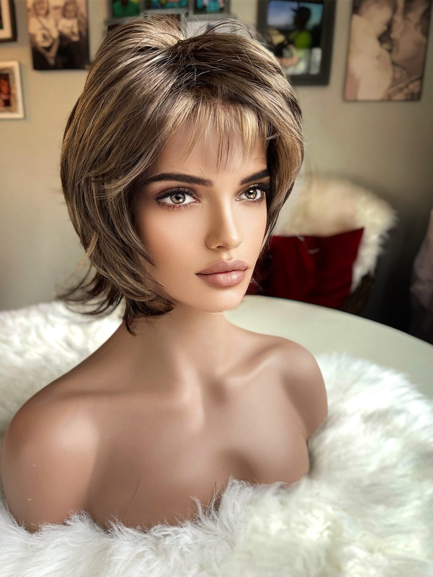 Lyric Bixie Wig Light Brown Wig Old Money Brown Wig Chemo Fashion Alopecia Drag Customized Wig