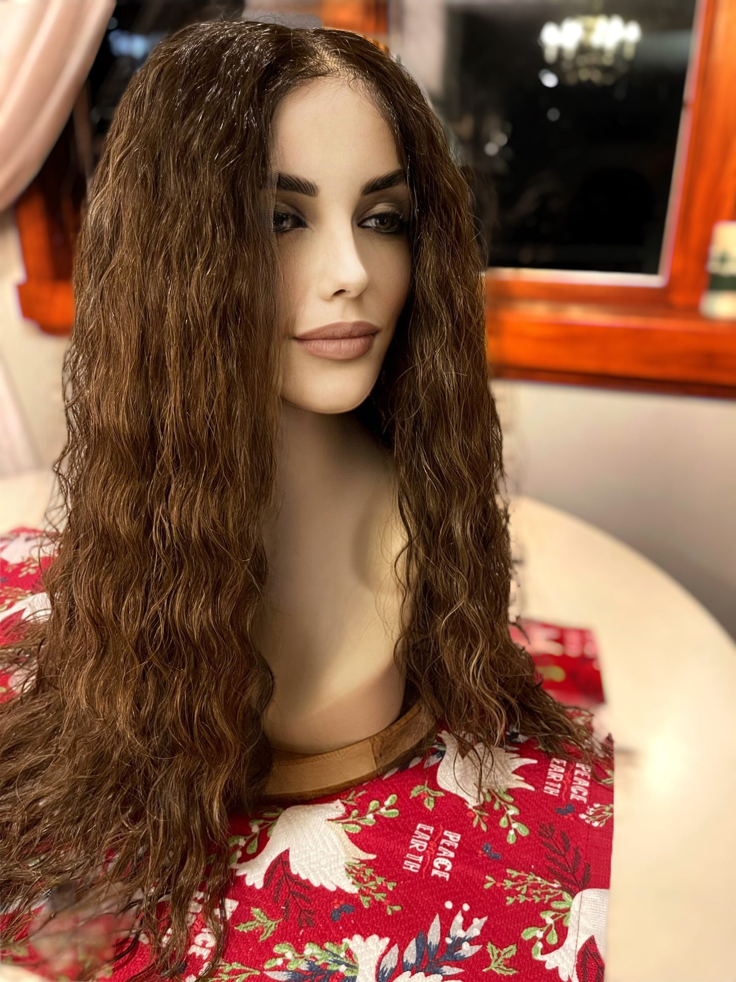 Beaucoup Long Balayage Wig Rich Brown Wig Dark Rooted Wavy Colormelt Loose Wave Lace Front Wig Hair