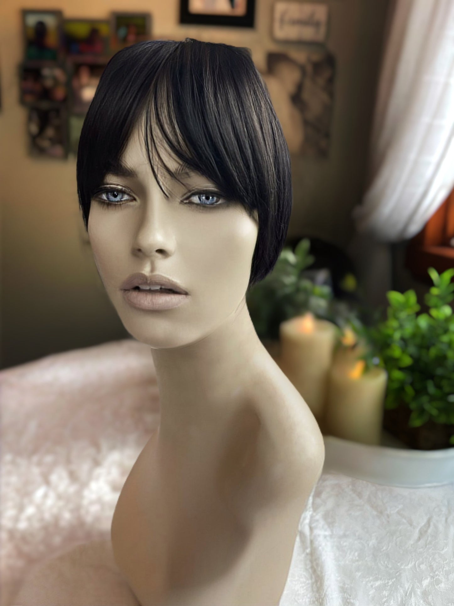 Clarette Light Density Topper 100% Human Hair Topper Natural Black Wig Silk Top Parting Topper for Clip In Bangs Topper