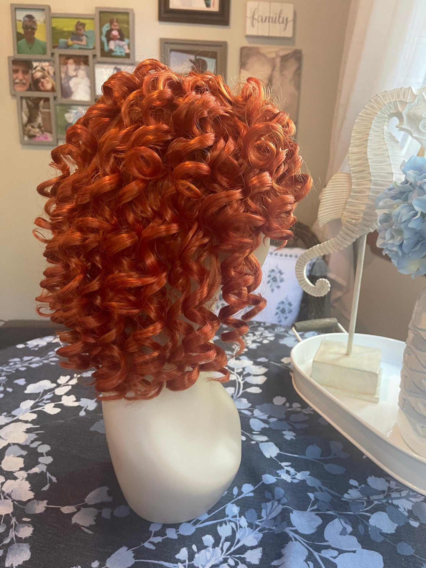 Carrot Top Mad Hatter Copper Doll Curly Wig Standard Cap Wig Dance Wig Costume Wig Chemotherapy Alopecia Cosplay Wig