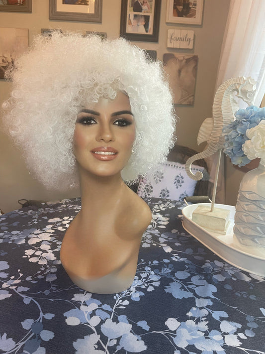 Rococo Extra Large White Afro Wig Chic Wig Costume Wig Ball Gown Wig 17th Century Wig Artistic Vibes