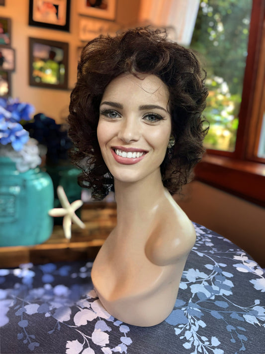 Robin Sassy Comb Out Wig Style Natural Looking  Combout Wig Medium Brown With Subtle Golden Highlights Wig Medical Wig Fashion Wig