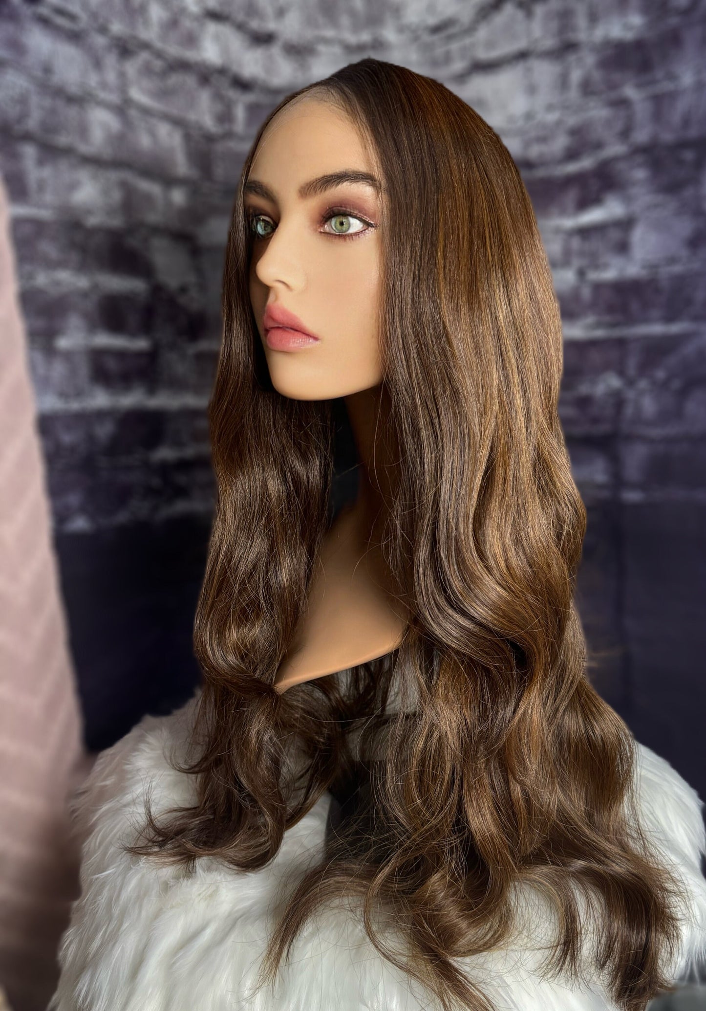 Layla Lace Front Bombshell Old Money Brunette Wig Cool and Warm Color Combo  Body Wig Model Vibes