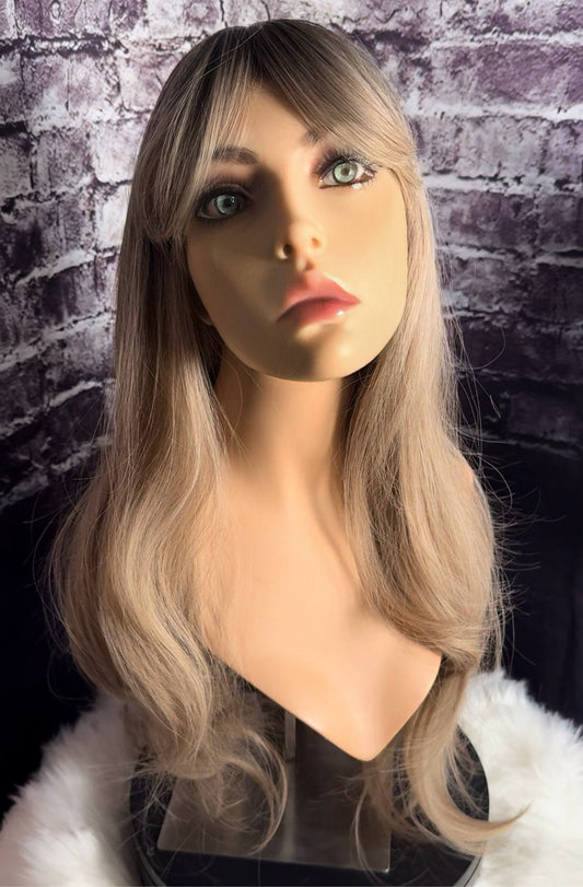 Beatrice Softly Layered Butterfly Bangs Cut Wig Old Money Blonde Natural Ash Blonde