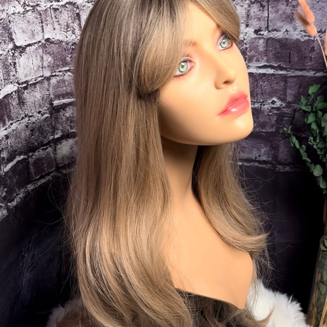 Beatrice Softly Layered Butterfly Bangs Cut Wig Old Money Blonde Natural Ash Blonde