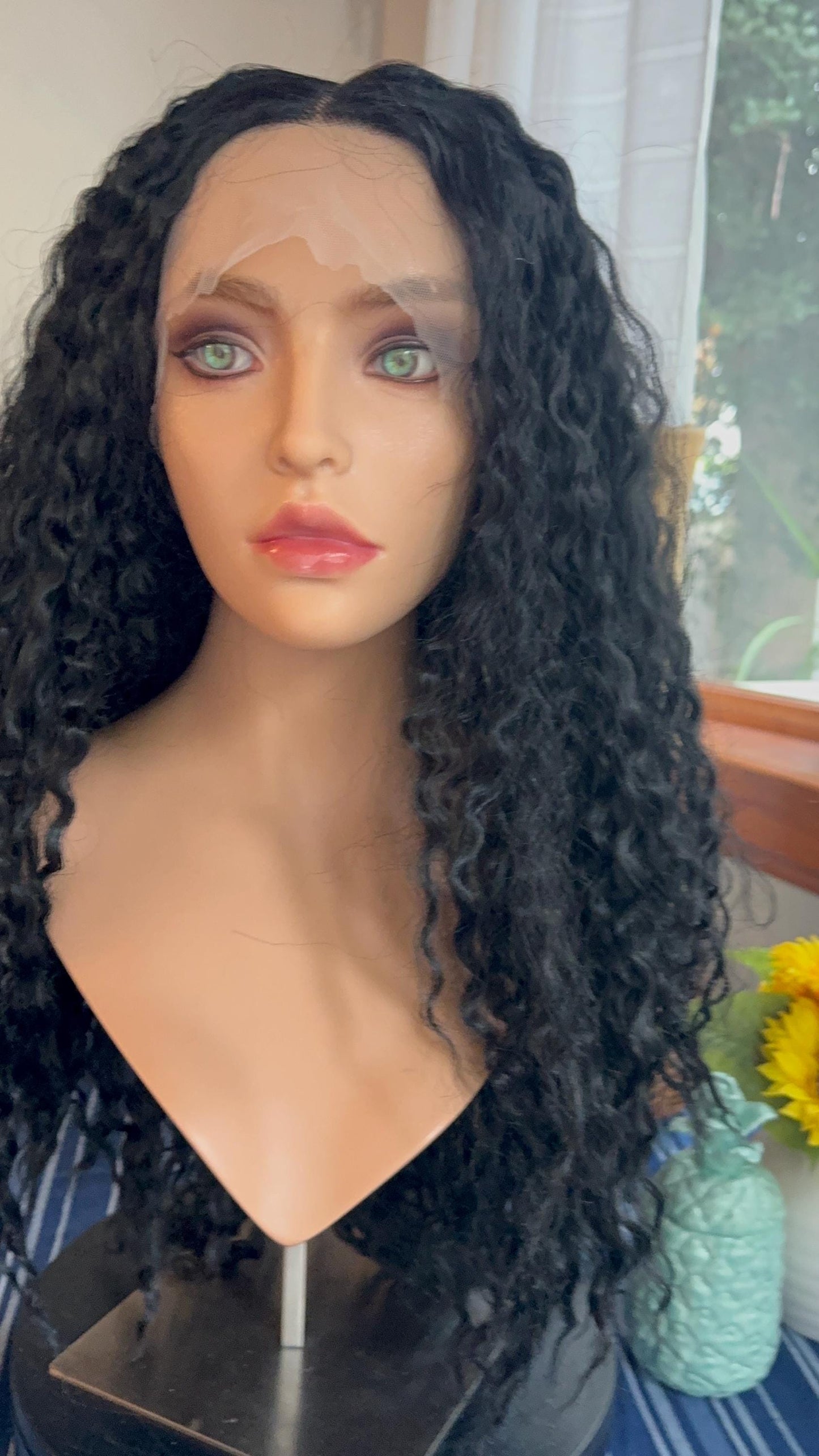 Charli xcx Wig Black Curly Wig Brat Wig Black Wig Realistic Wig Lace Front Center Parting Wig Lace Front Wig Casual Wig Brat Wig