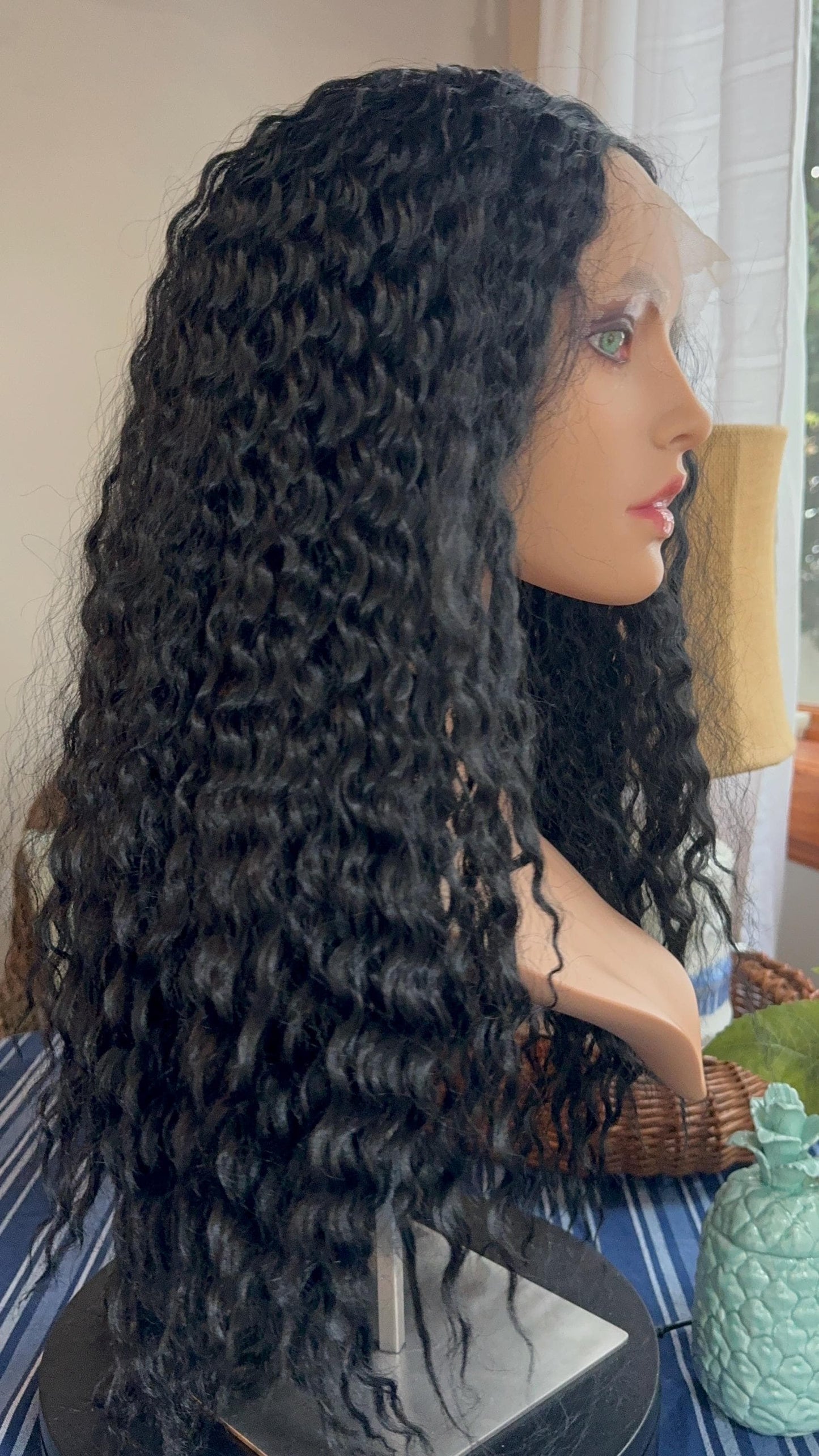 Charli xcx Wig Black Curly Wig Brat Wig Black Wig Realistic Wig Lace Front Center Parting Wig Lace Front Wig Casual Wig Brat Wig