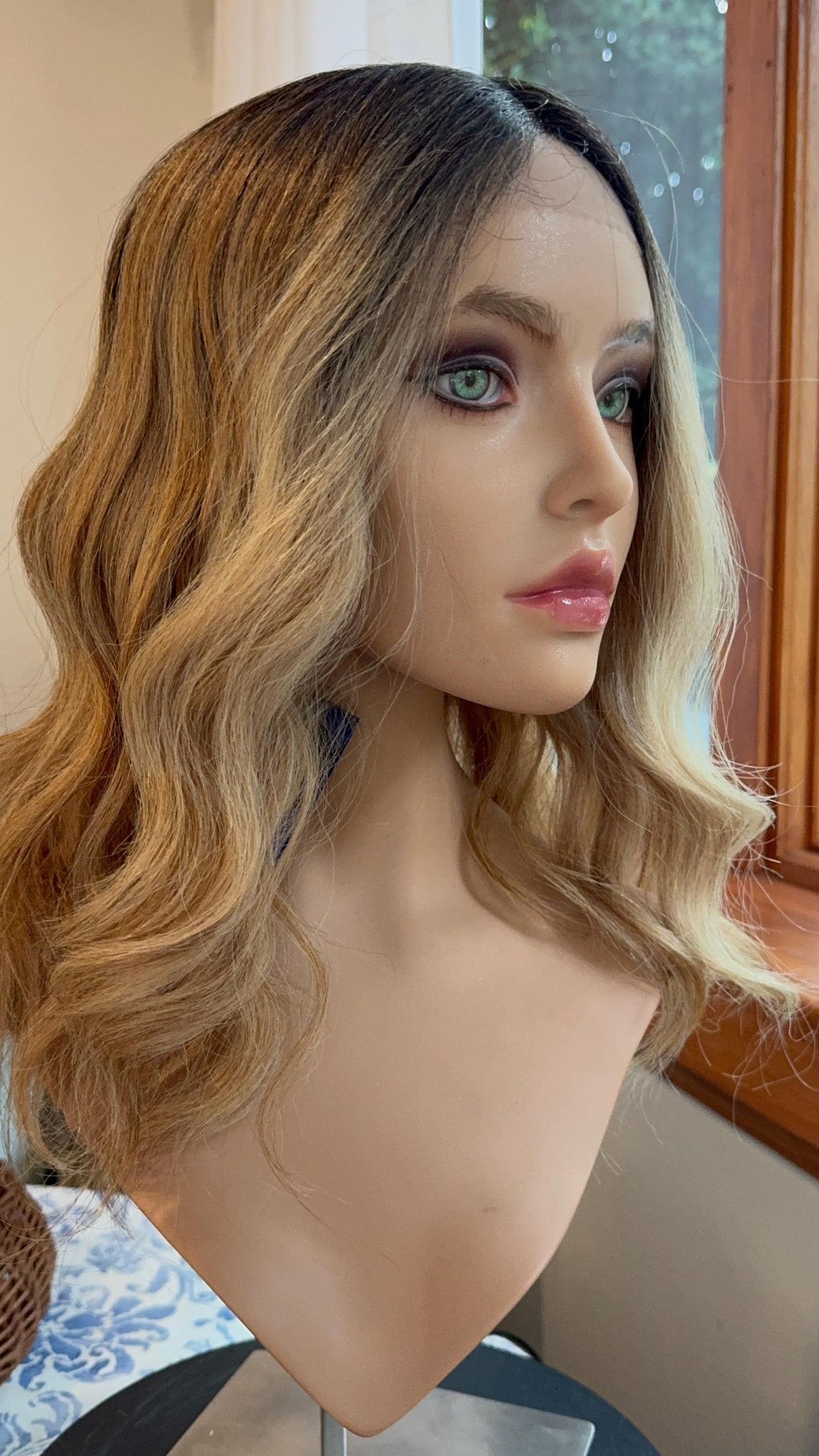 Yasmeen Lace Wig Blonde Wig Velvety HD Fibers Clear Lace Front Loose Curl Wig Simple Glam Natural Wig HD Synthetic