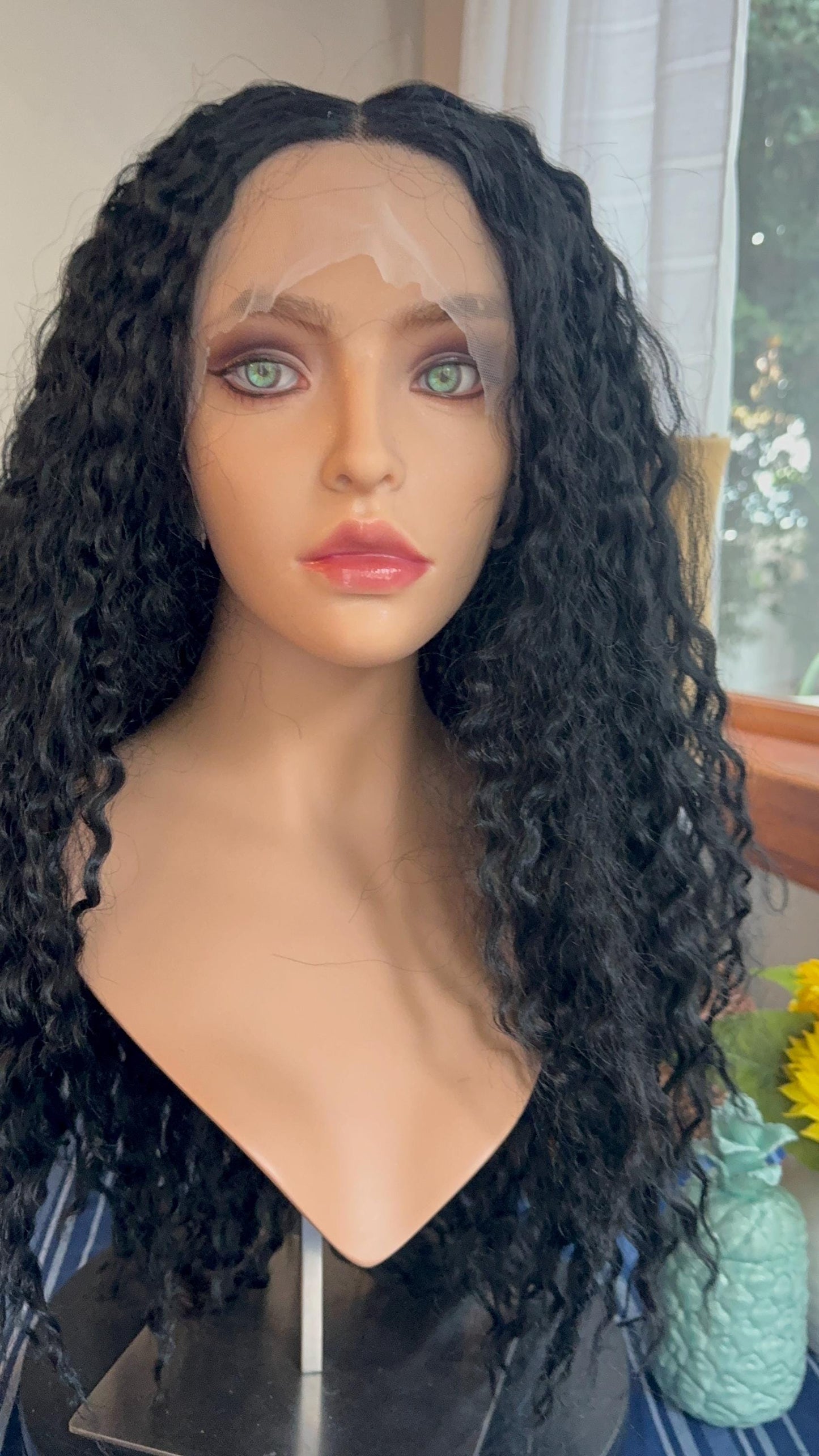 Charli xcx Wig Black Curly Wig Brat Wig Black Wig Realistic Wig Lace Front Center Parting Wig Lace Front Wig Casual Wig Brat Wig