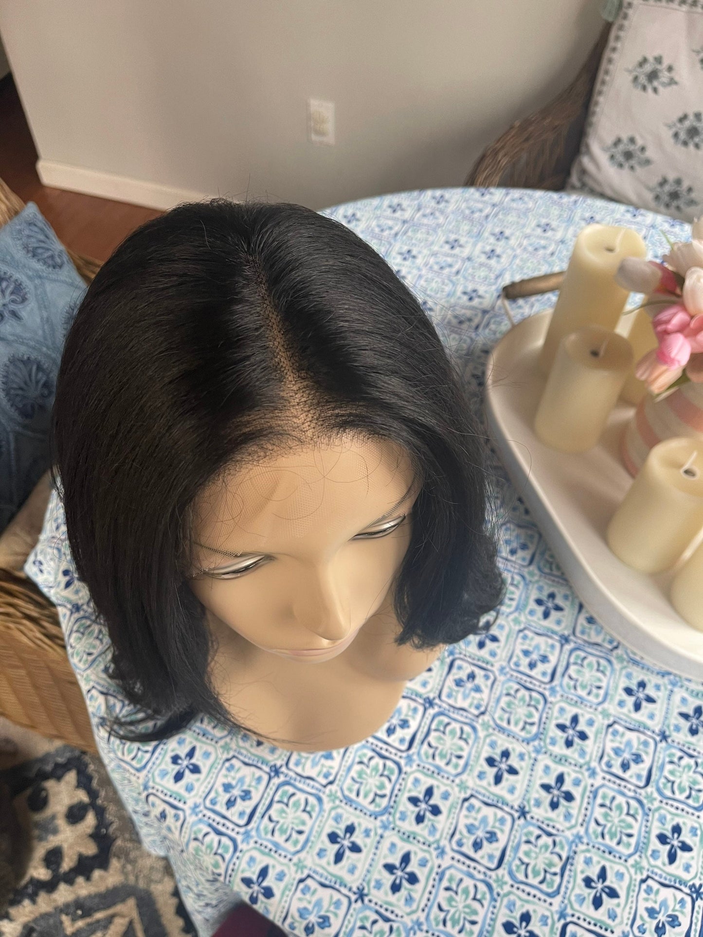 Charlotte Summer Weight HD Synthetic Jet Black Lace Front Light and Silky Hand Tied Drag Wig Sexy Straight Wig